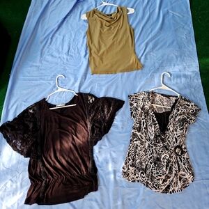 3 Women's Tops Collection Designer Collection Size Medium